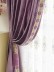 New arrival Denali Purple and Red Waterfall and Swag Valance and Sheers Custom Made Chenille Velvet Curtains(Color: Purple)
