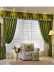 New arrival Denali Blue and Green Plain Pencil Pleated Valance and Sheers Custom Made Chenille Velvet Curtains Pair