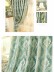 Jacquard Yellow Blue Coffee color Floral Waterfall and Swag Luxury Valance and Sheers Living room Curtains Pair in blue color