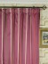 QYX104AJ Baltic Embroidered Striped Single Pinch Pleat Curtains (Color: Claret)