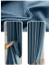 QYYL2208A Illawarra Plain Faux Linen Blackout Custom Made Curtains(Color: Sea blue)