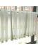 Winston Daisy Embroidered Grommet Cafe Curtains for Kitchen and Bathroom (Color: White)