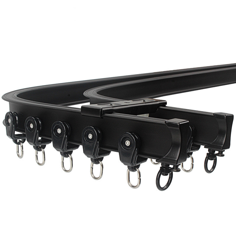 CHR01 Ivory Bendable Ivory and Black Curtain Tracks ...