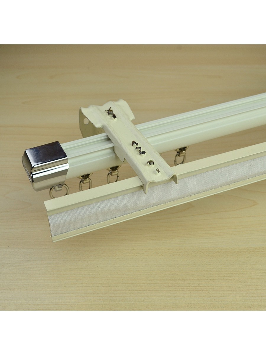 Chr7425 Ceiling Amp Wall Mount Double Curtain Track Set With