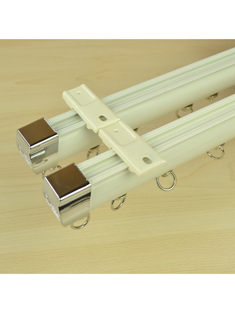 CHR7522 Ceiling & Wall Mount Custom Double Curtain Track Set