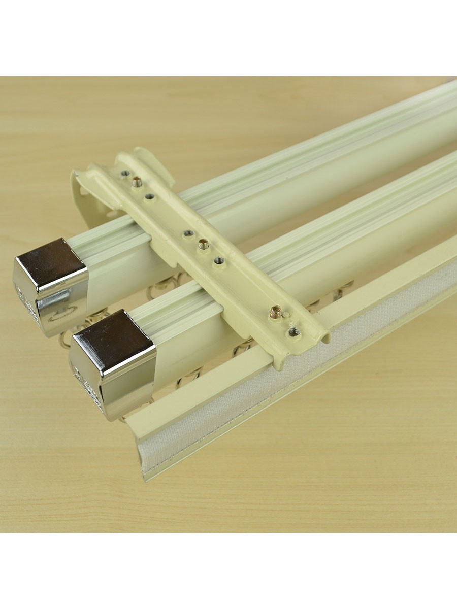 Chr7524 Ceiling Amp Wall Mount Triple Curtain Track Set With