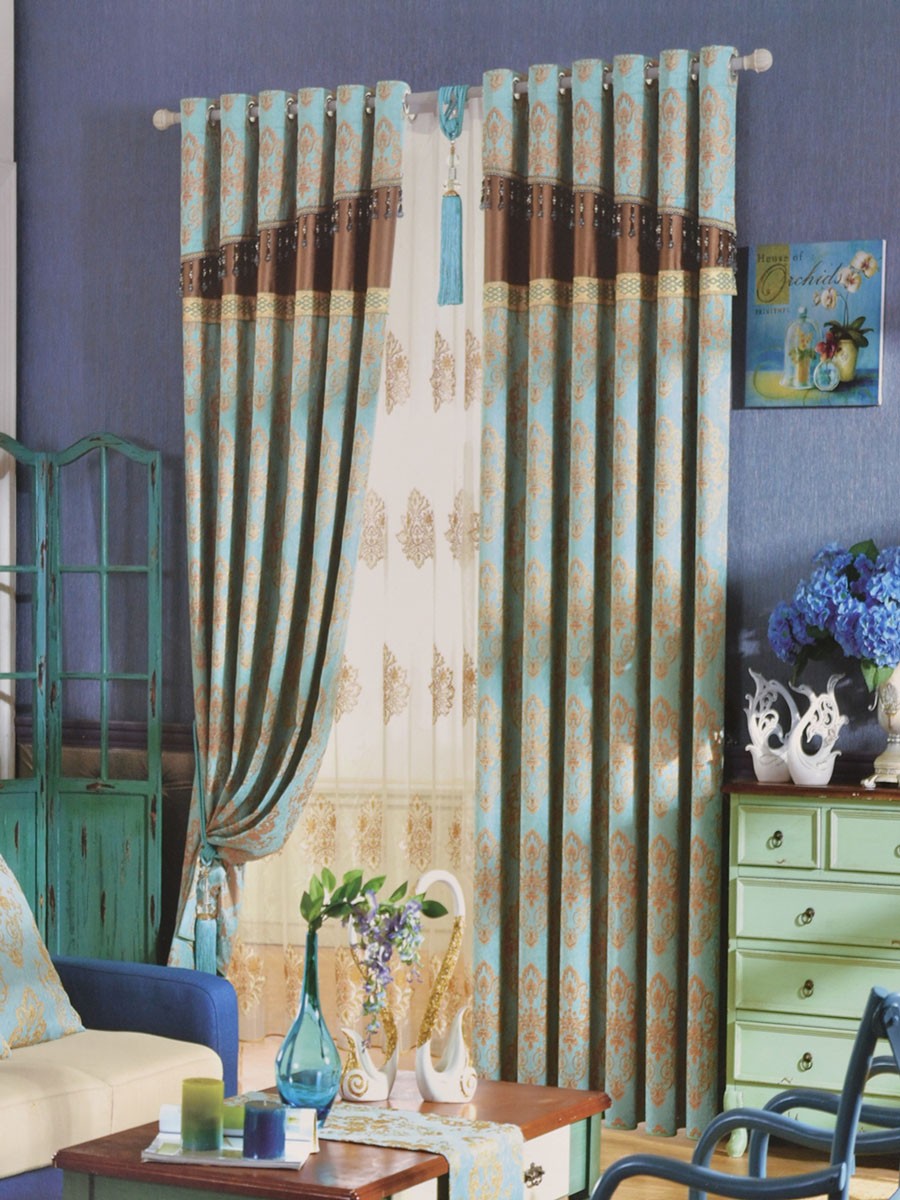Angel Jacquard European Style Floral Chenille Custom Made