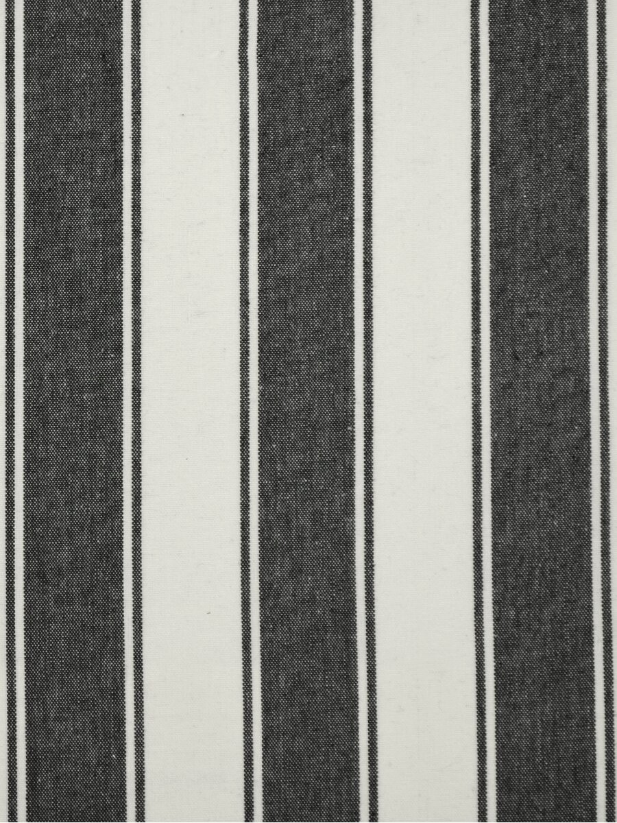 Moonbay Narrow Stripe Grommet Cotton Curtains Panels