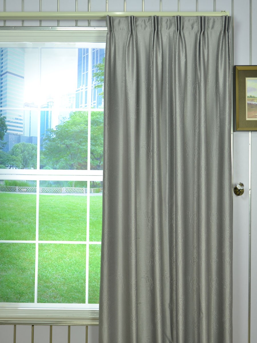 Extra Wide Swan Mediumscale Floral Versatile Pleat Curtain 100 Inch