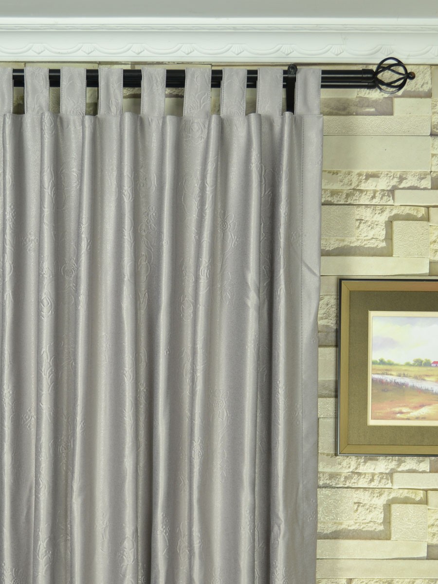Extra Wide Swan Medium Scale Floral Tab Top Curtains 100