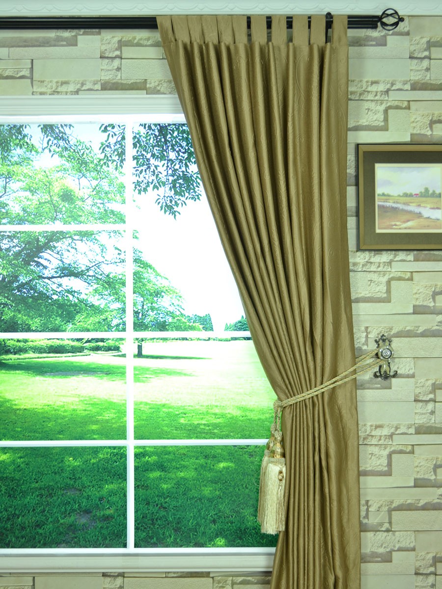 Extra Wide Swan Floral Damask Tab Top Curtains 100 120 Inch Curtain