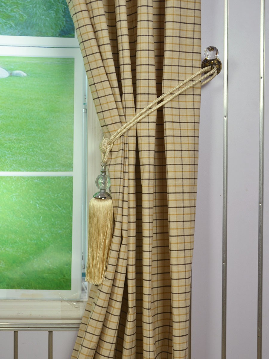 Extra Wide Hudson Small Plaid Double Pinch Pleat Curtains 100 Inch Extra Wide Hudson Small Plaid Double Pinch Pleat Curtains 100 Inch 120 Tassel Tieback