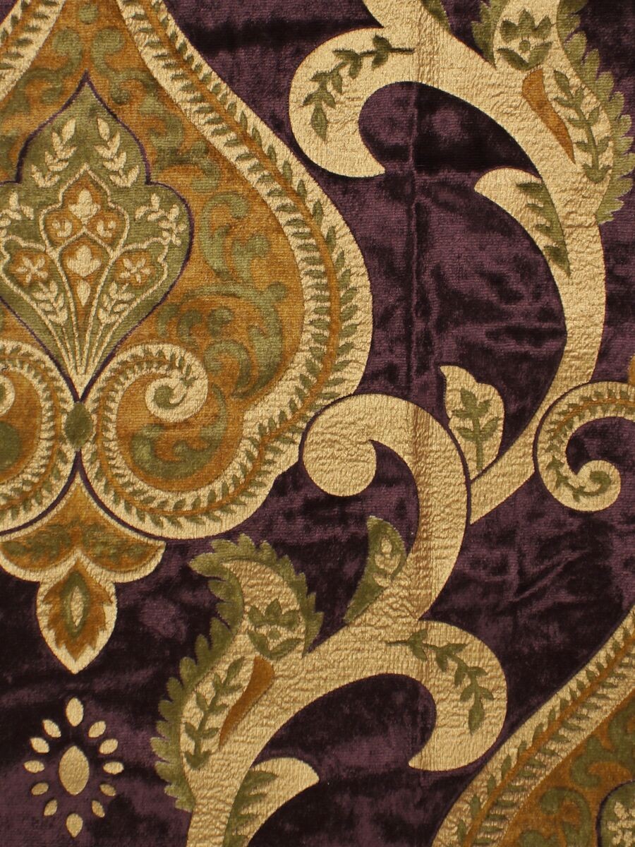 Maia Impressive Damask Velvet Custom Made Curtains