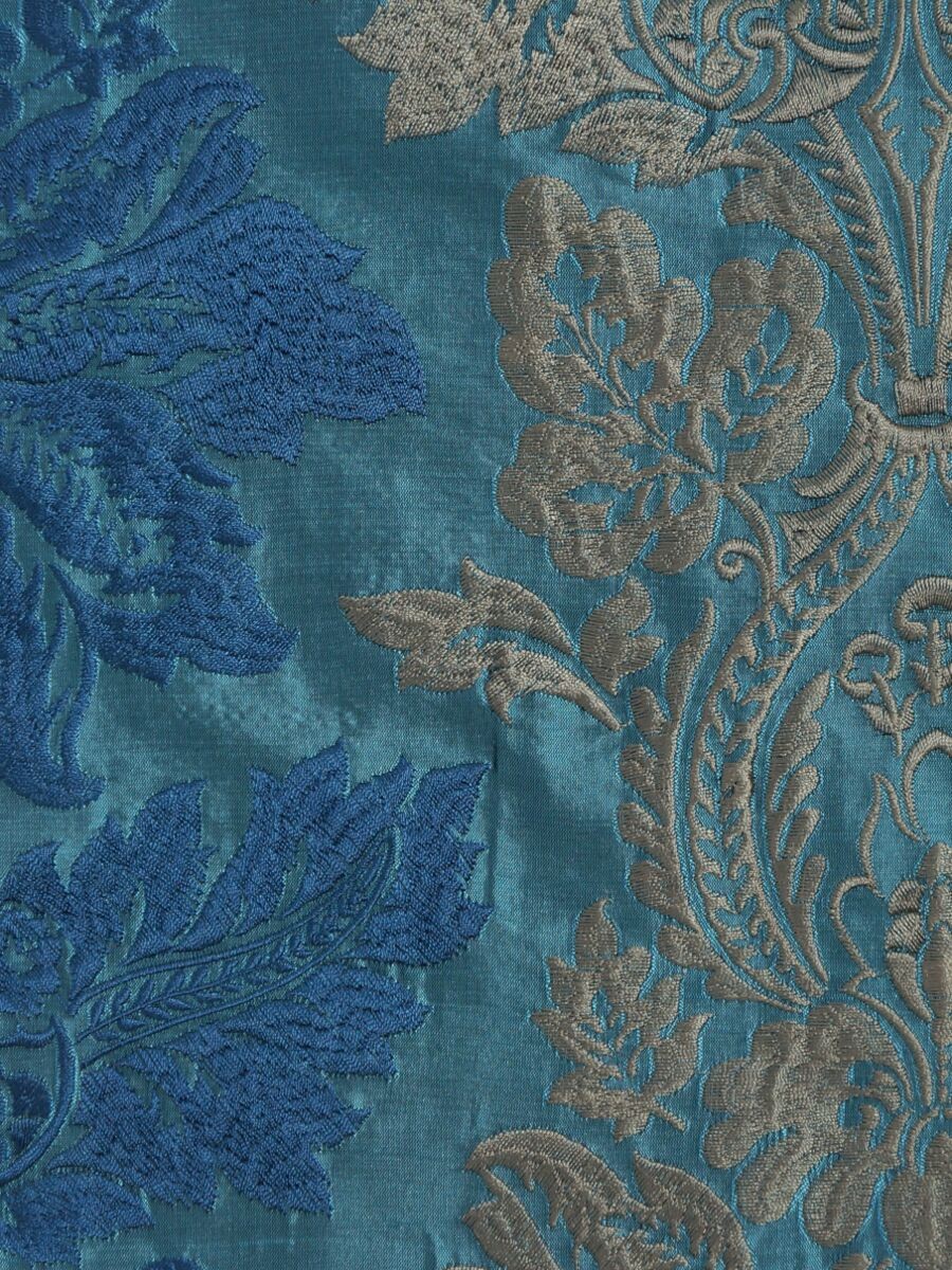 Halo Embroidered Vase Damask Fabric Sample