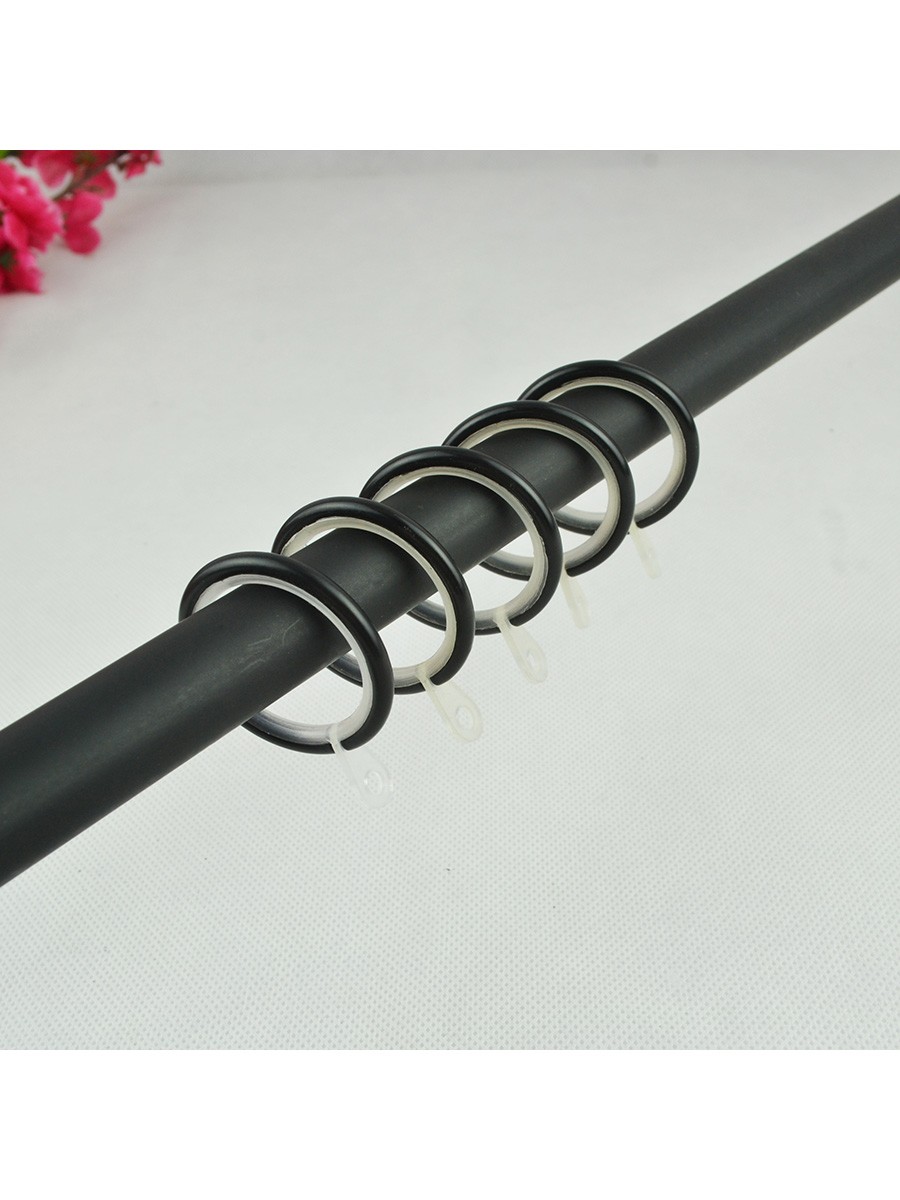 3 4 Quot Hollow Cork Finial Steel Single Curtain Rod Set