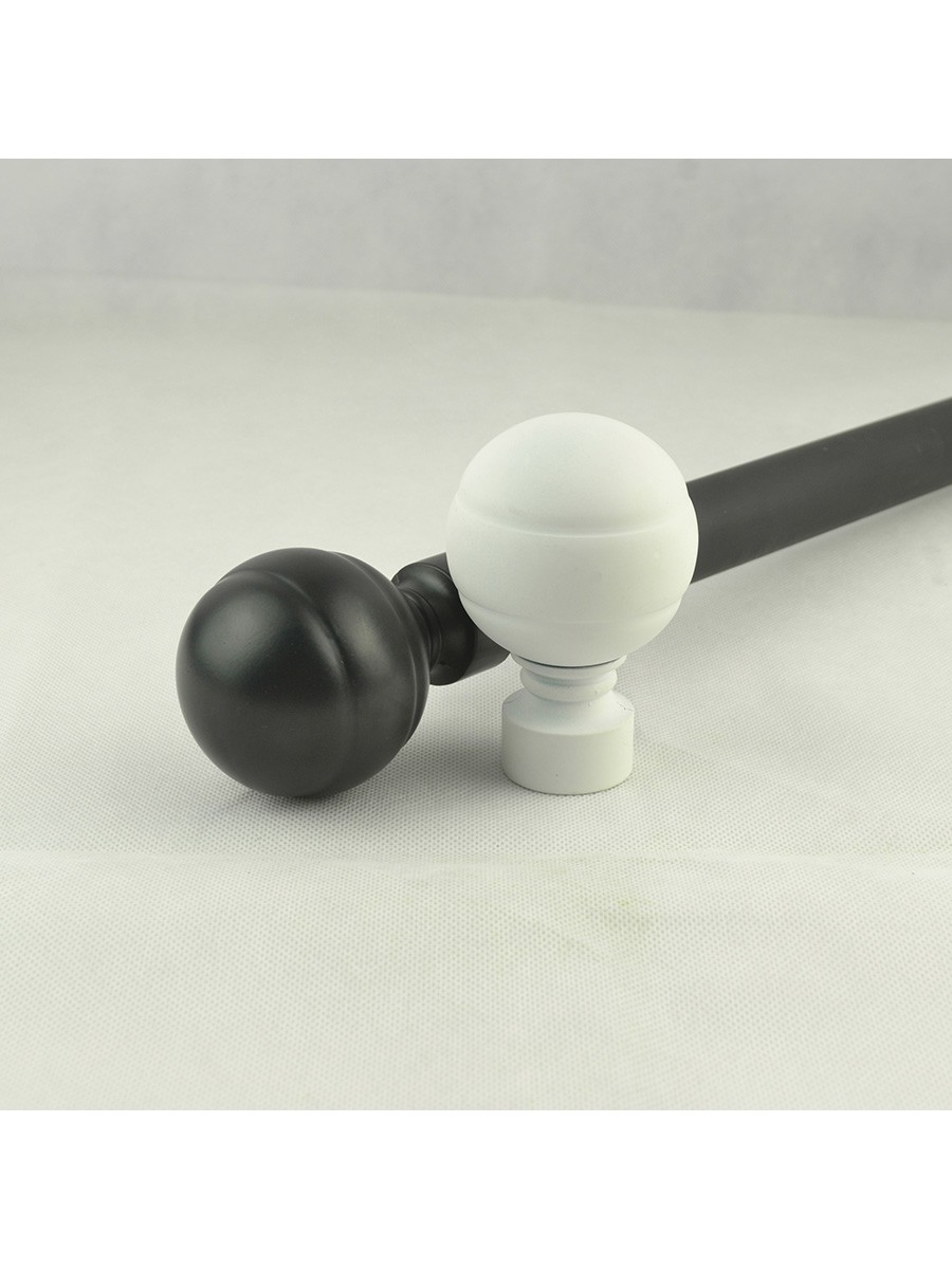 1 1 8 Quot Ball Finial Steel Double Curtain Rod Set Custom