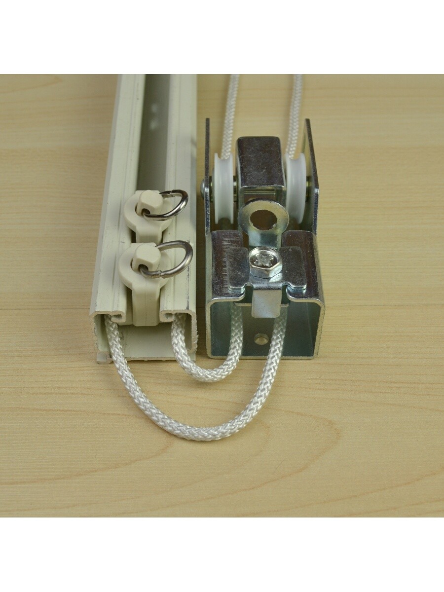 Stirling A20 Ivory Heavy Duty Cord Drawn Custom Single Curtain