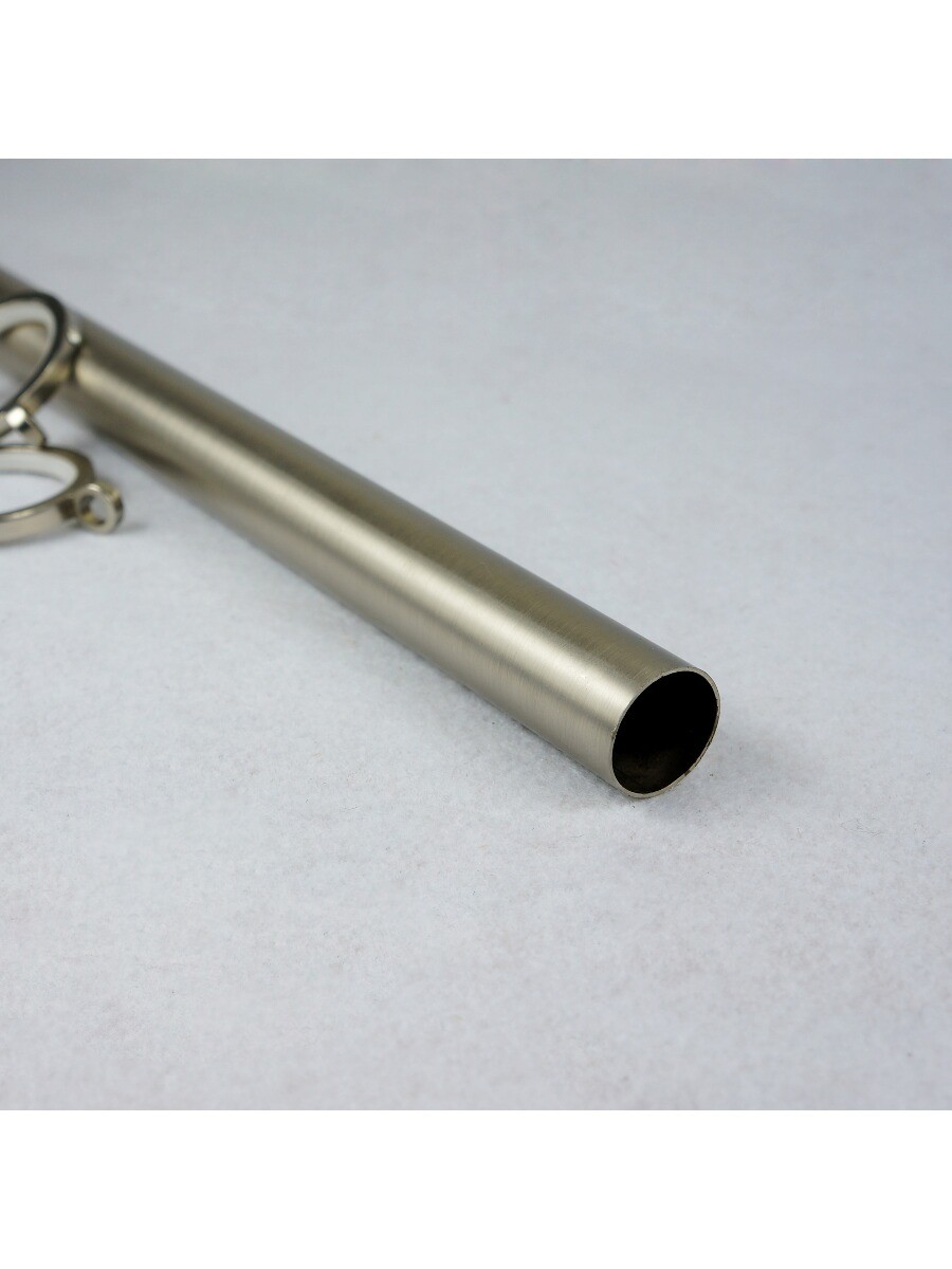 Qyt1321 1 Steel Double Curtain Rod Set Crystal Cylindrical Finial