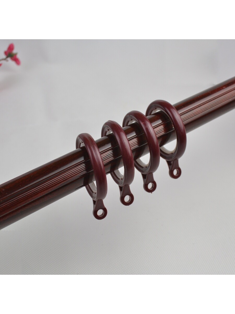 QYT2220 11/8" Diameter Super Thick Wood Grain Custom Single Curtain Rods