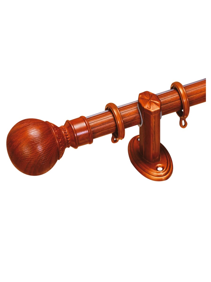 Qyr3020 1 1 8 Quot Diameter Wood Grain Custom Single Curtain