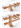 Wood rod with square bracket
