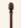 Red ripple finial
